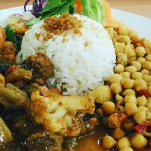 vegan menu at Mennyorszag Szive in Budapest