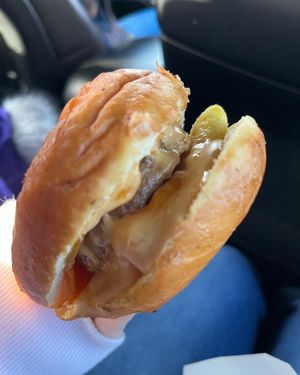 Vegan guru sammie. So tasty!!  at Guru Donuts in Boise