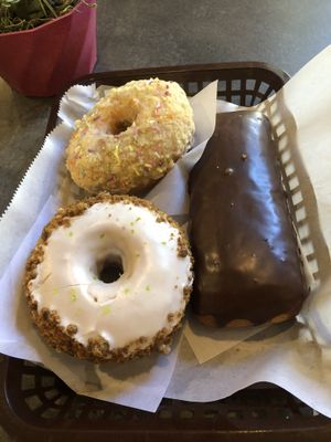  Vegan selection  at Guru Donuts in Boise
