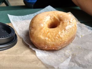 Butterscotch & sea salt (vegan) at Destination Donuts in Columbus