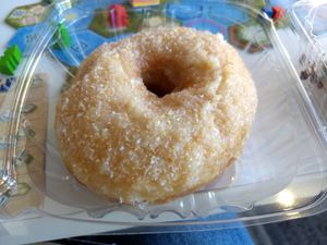 Pina colada (vegan) at Destination Donuts in Columbus