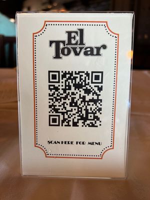 Digital menu   at El Tovar & The Side Room in Grand Canyon Village
