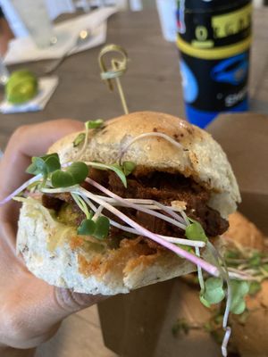 Bbq sliders  at Millie's Living Cafe in Lynchburg