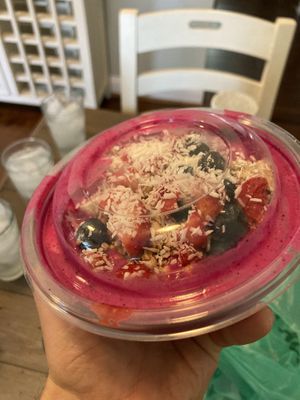 dragon bowl to go  at Millie's Living Cafe in Lynchburg