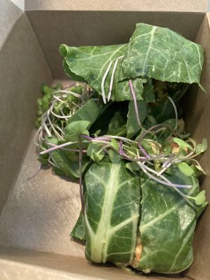 Chickpea lettuce wrap  at Millie's Living Cafe in Lynchburg