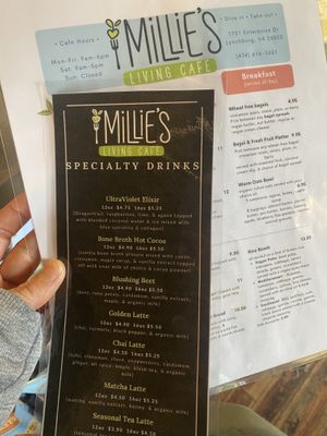   at Millie's Living Cafe in Lynchburg