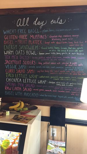 menu  at Millie's Living Cafe in Lynchburg