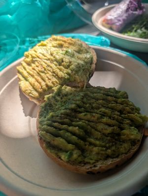 Avocado bagel at Millie's Living Cafe in Lynchburg