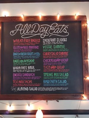 NOT Vegan, they use honey which exploits bees at Millie's Living Cafe in Lynchburg