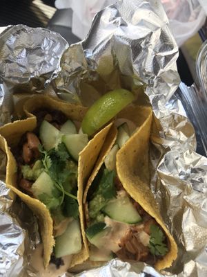 Taco goodness  at Millie's Living Cafe in Lynchburg