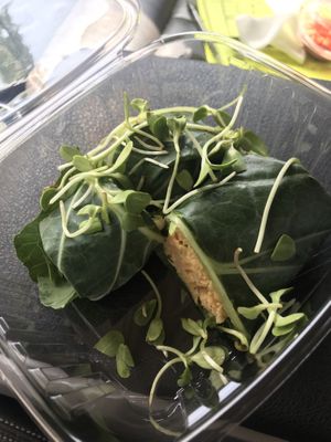 Wrapped nutrition bomb at Millie's Living Cafe in Lynchburg