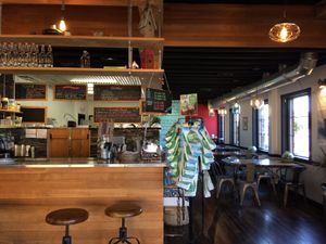 Inside at Millie's Living Cafe in Lynchburg