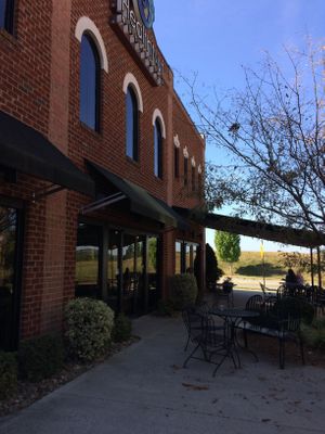 Outside at Millie's Living Cafe in Lynchburg