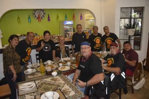 the Royal Enfield Bikers Group fr. Manila & Cebu at Planet Vegis - Emilio Osmena in Cebu