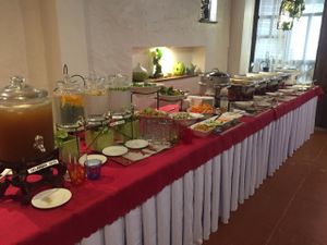 buffet set up at Planet Vegis - Emilio Osmena in Cebu