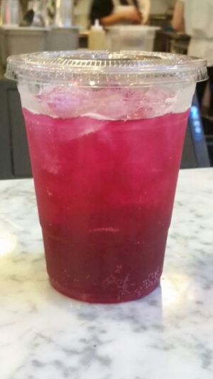 Sumac beet soda at Kismet Falafel in Los Angeles