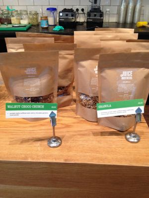 Granola at JuiceBrothers - Van Woustraat in Amsterdam