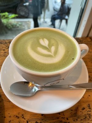Matcha Latte   at Cafe Neundrei in Berlin