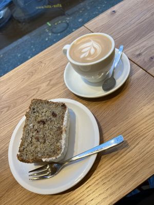 lemon poppyseed cake  at Cafe Neundrei in Berlin