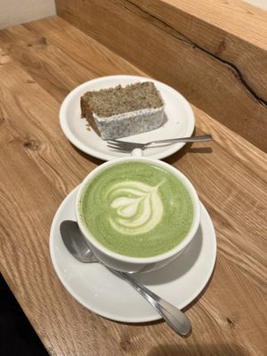 lemon poppyseed cake   at Cafe Neundrei in Berlin
