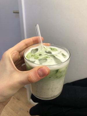 matcha  at Cafe Neundrei in Berlin