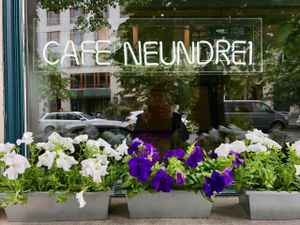 store front at Cafe Neundrei in Berlin