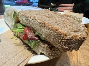 sandwich  at Cafe Neundrei in Berlin