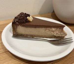 Peanut chocolate cheesecake #Veganuary at Cafe Neundrei in Berlin