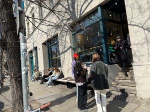 store front  at Cafe Neundrei in Berlin