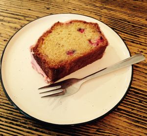 Cake with berries and orange at Cafe Neundrei in Berlin