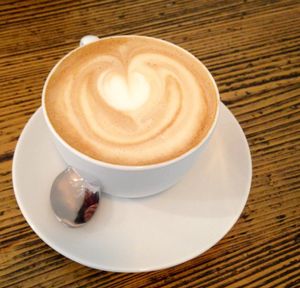 Oat cappuccino  at Cafe Neundrei in Berlin