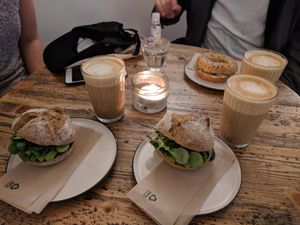 great coffee!! at Cafe Neundrei in Berlin