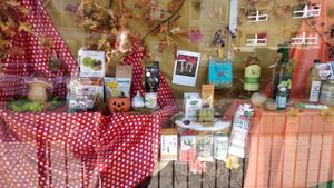 autumn display at Wild Thyme Wholefoods in Portsmouth
