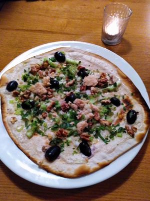 Flammkuchen at Olive in Innsbruck