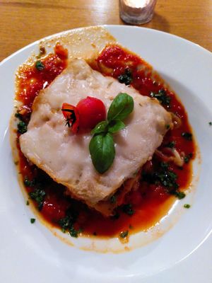 Lasagne at Olive in Innsbruck