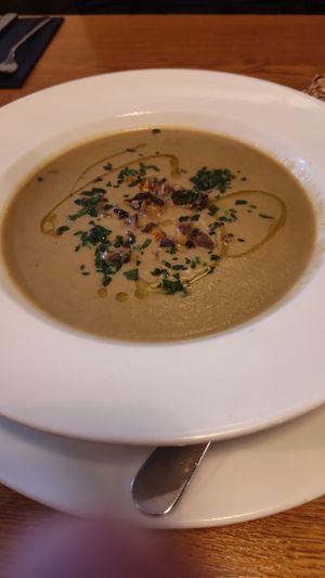 Mushroom soup at Olive in Innsbruck