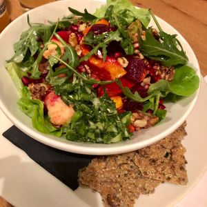 Winter vegetable salad at Olive in Innsbruck