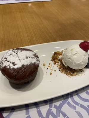 Vegan coulant at Baobab in Zaragoza