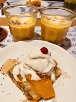 Los postres del menú degustación  at Baobab in Zaragoza