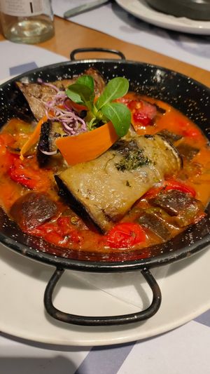 Rollitos de berenjenas, opción vegana (Menú) at Baobab in Zaragoza