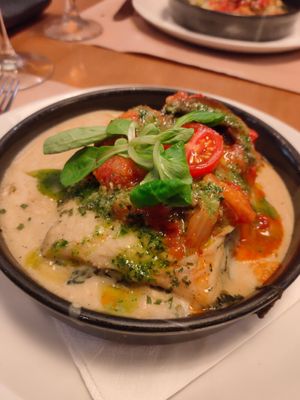 Lasaña vegana at Baobab in Zaragoza