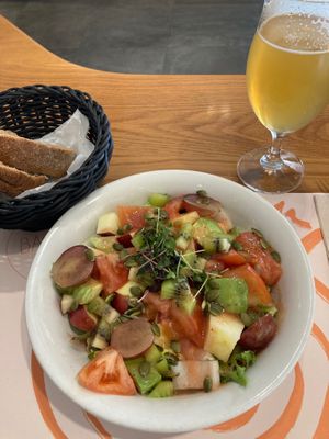 Salad at Baobab in Zaragoza