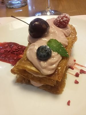 Another lovely vegan dessert! at Baobab in Zaragoza