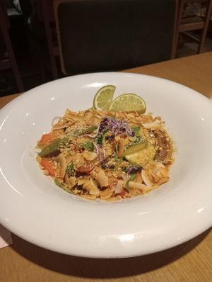 Pad thai vegano at Baobab in Zaragoza