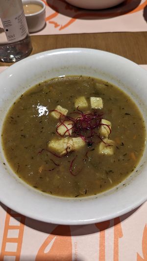 Lentejas con tofu (menú) at Baobab in Zaragoza