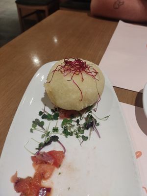 Bomba de yuca at Baobab in Zaragoza