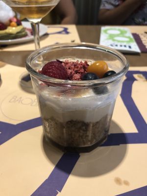 vegan lemon pay at Baobab in Zaragoza