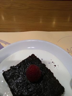 brownie at Baobab in Zaragoza