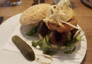 The vegan burger from 2017 at Ludwig Burger & Beer in Innsbruck