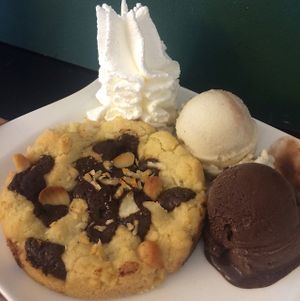 Cookie and icecream at Eiskontor Berlin in Berlin